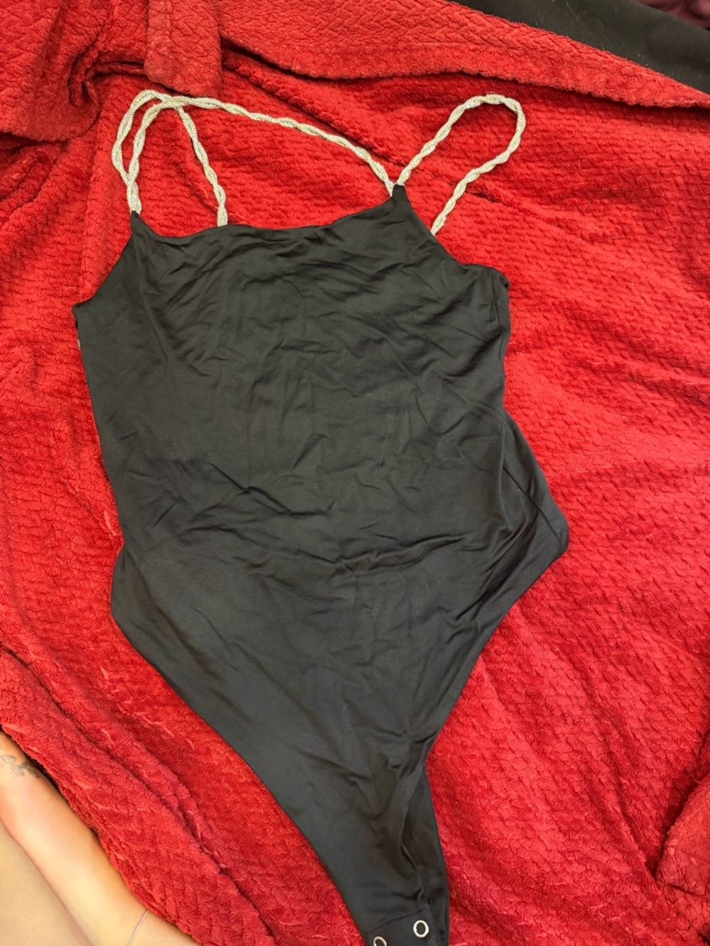 Forever 21 Shine Strap Bodysuit